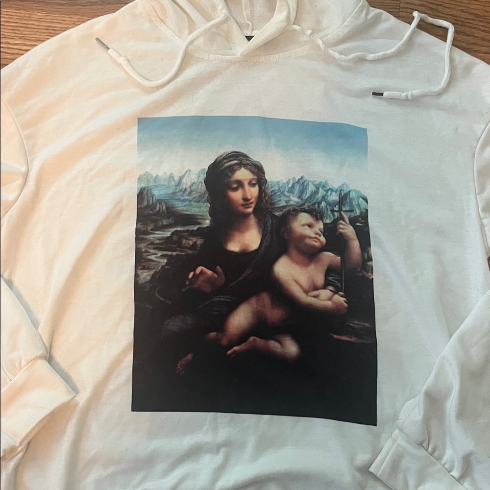 SHEIN Classic White Hoodie